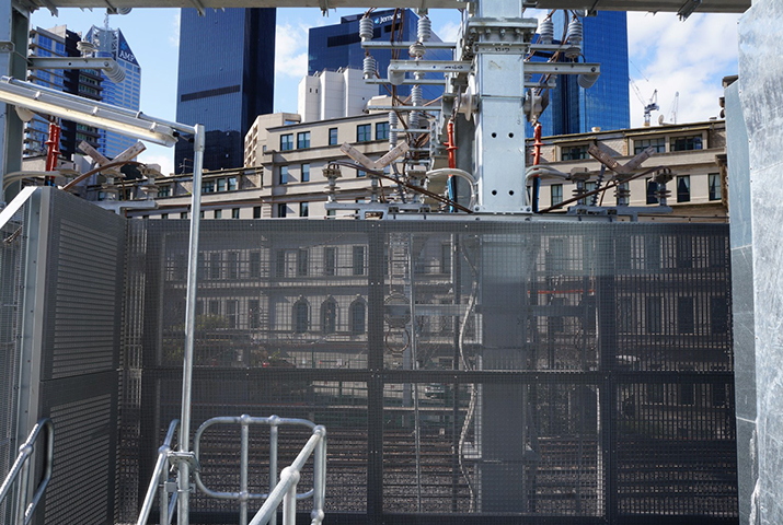 Security Fencing - Rail Station Victoria